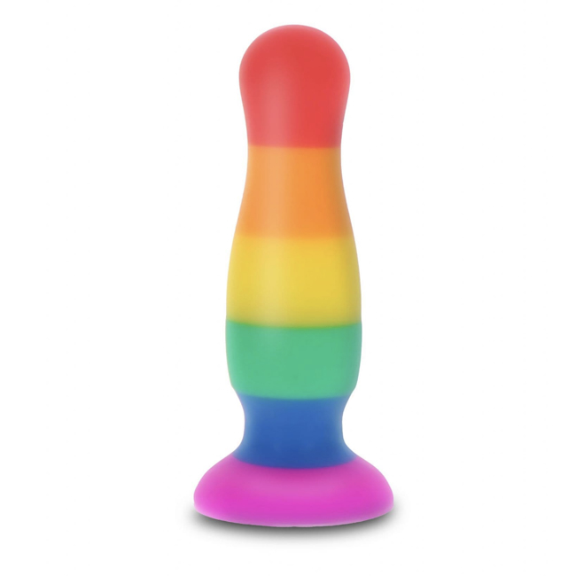 Happy Stuffer Rainbow Silicone Butt Plug